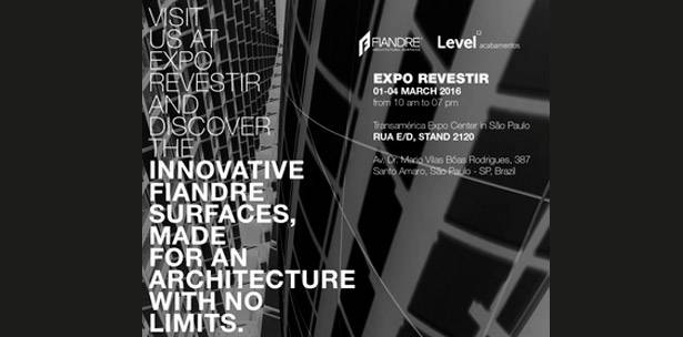 FIANDRE A EXPO REVESTIR 2016, SÃO PAULO, BRASIL
